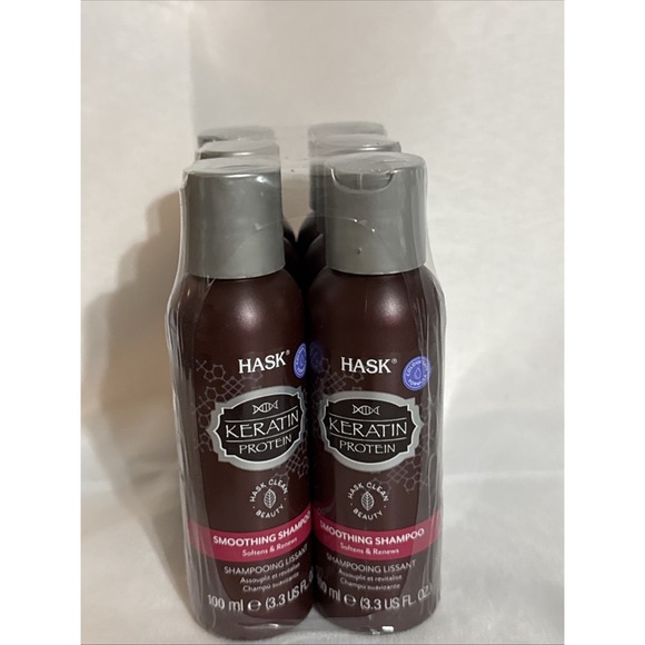 Hask Other - Hask Keratin Protein Smoothing Shampoo 3.3oz Travel Size Lot of 6